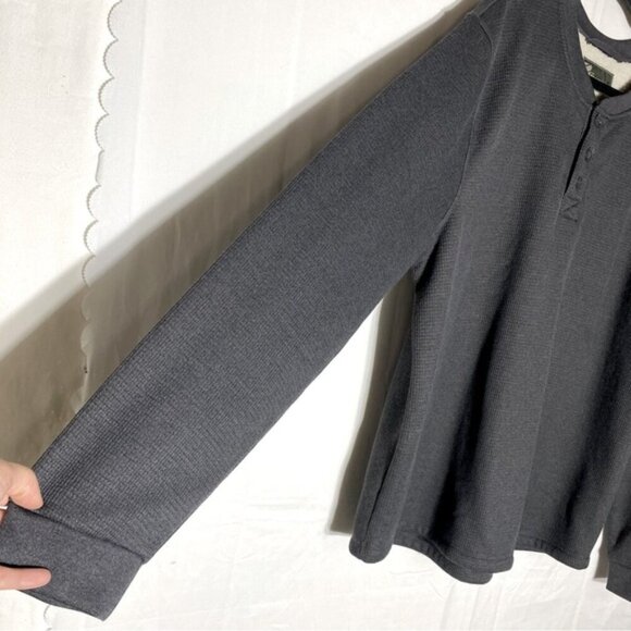 B.C. Clothing Grey Waffle Fleece Lined Pullover Sweatshirt XXL - Picture 10 of 14